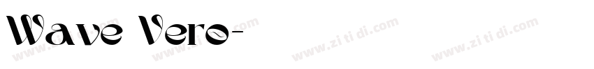 Wave Vero字体转换